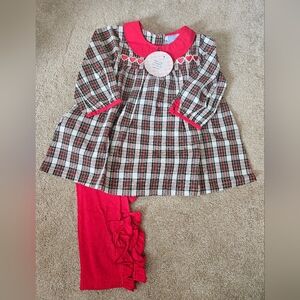 Classic Whimsy Fairice Plaid Lillian Legging Set, Size 8